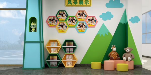 准格尔旗友谊幼儿园大厅展示